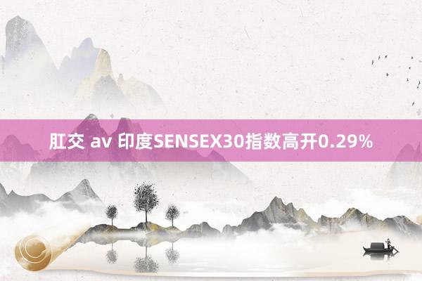 肛交 av 印度SENSEX30指数高开0.29%