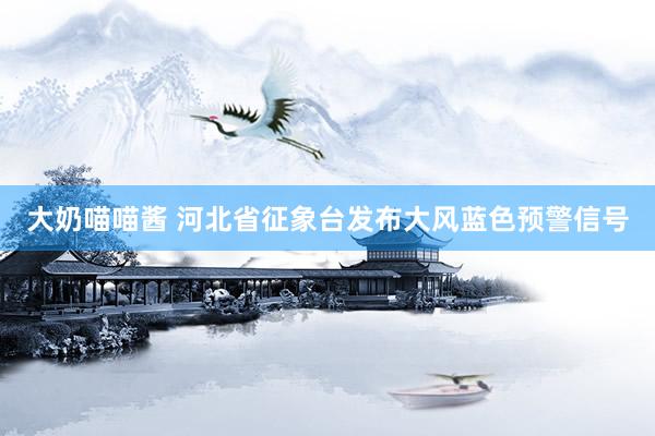 大奶喵喵酱 河北省征象台发布大风蓝色预警信号